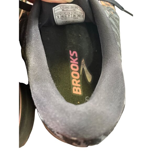 Brooks Ghost 15 woman’s Black Leopard Running Sneakers Shoes Size 9B SKU 8686 - Picture 9 of 14